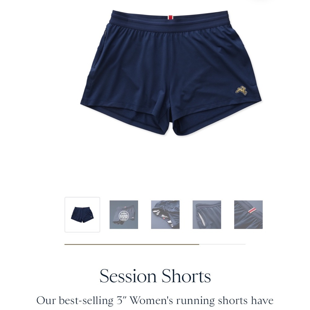 Tracksmith sessions Running Shorts size small 3 pairs